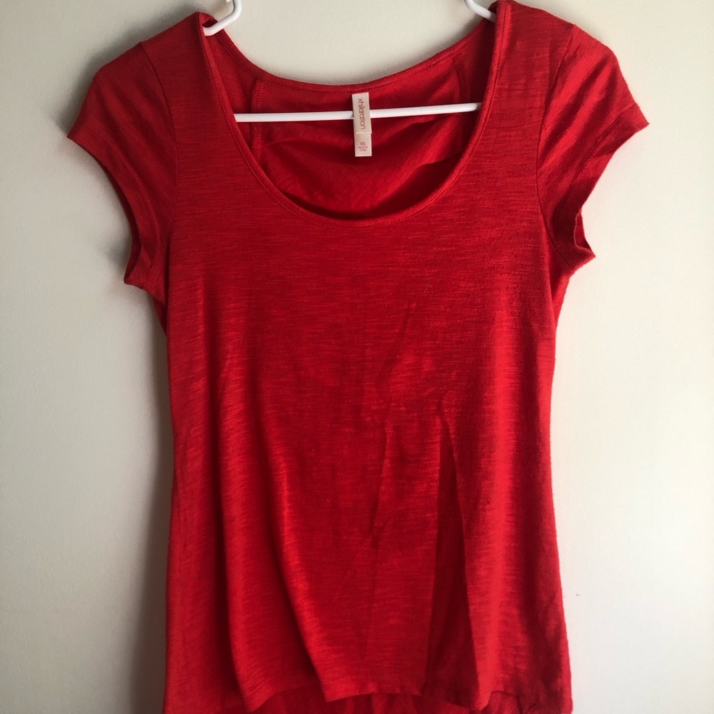 Xhiliration red t-shirt